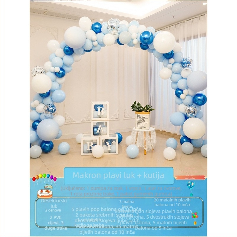 Lateksna balonska arkadna kolona, oblik vanzemaljca, marka Quiet, bez logotipa, tip balona: latex