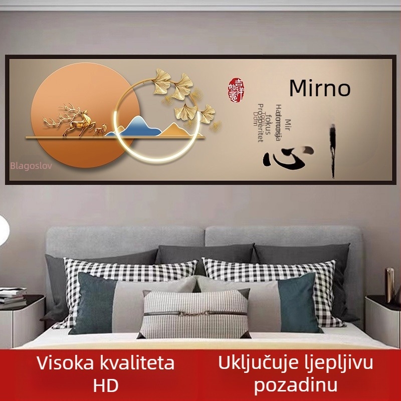 Dekorativna zidna slika za spavaću sobu, bez okvira, PP papirna baza i jezgro, tisak, srednjovjekovni stil