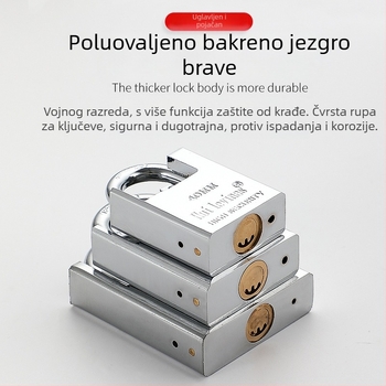 Kućni katanc Flat Ring, model g-type, bakrenog materijala, za mala vrata, protupožarna zaštita