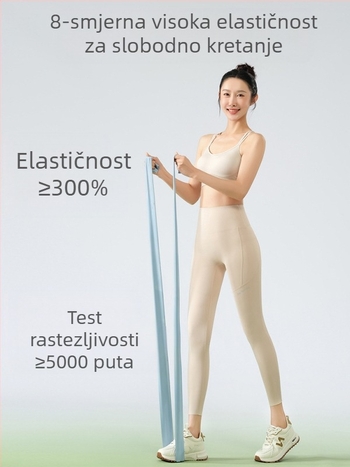 Ženske joga hlače s džepovima, Shark stil, visokim strukom, podižu stražnjicu, skraćeni kroj, tijesnog oblika