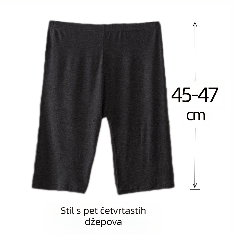 Ženske viskozno čipkaste sigurnosne šortse s srednjim strukom, pamučna podstava, brzo sušenje