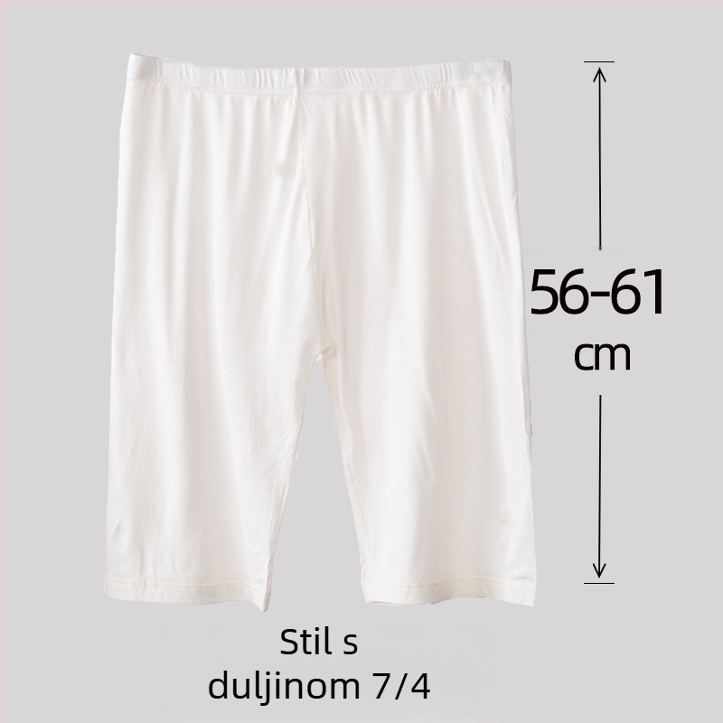 Ženske viskozno čipkaste sigurnosne šortse s srednjim strukom, pamučna podstava, brzo sušenje