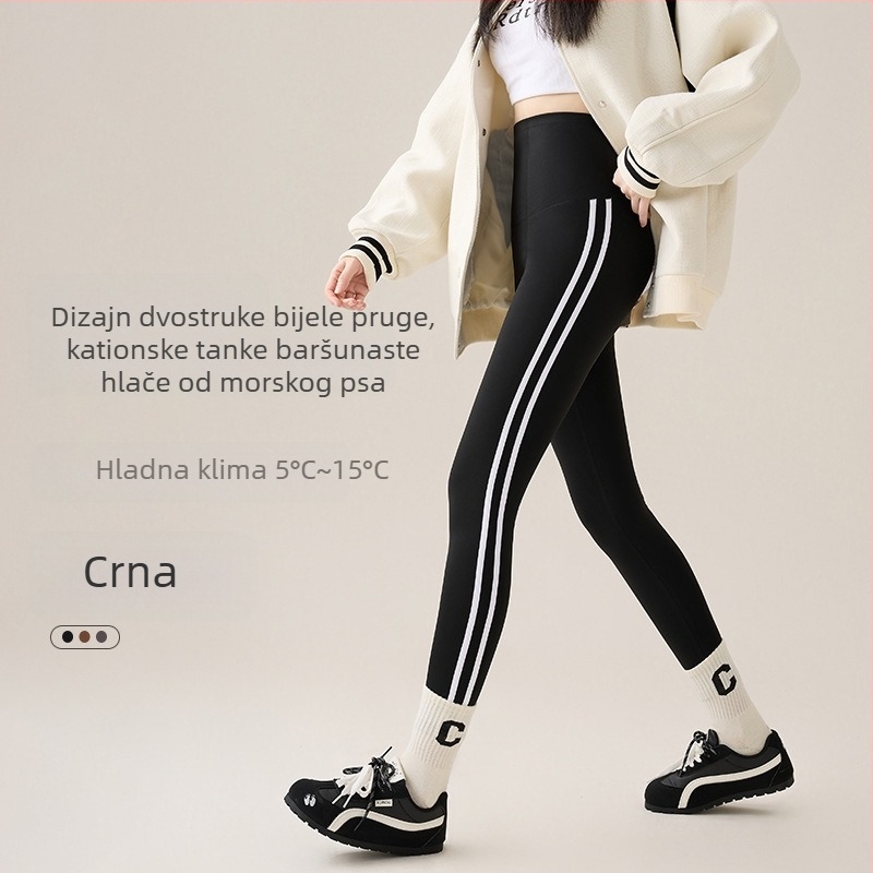Ženske Barbie Shark hlače, elastične, uske, 3/4 dužine, podizanje bokova, najlonske sportske hlače za jogu