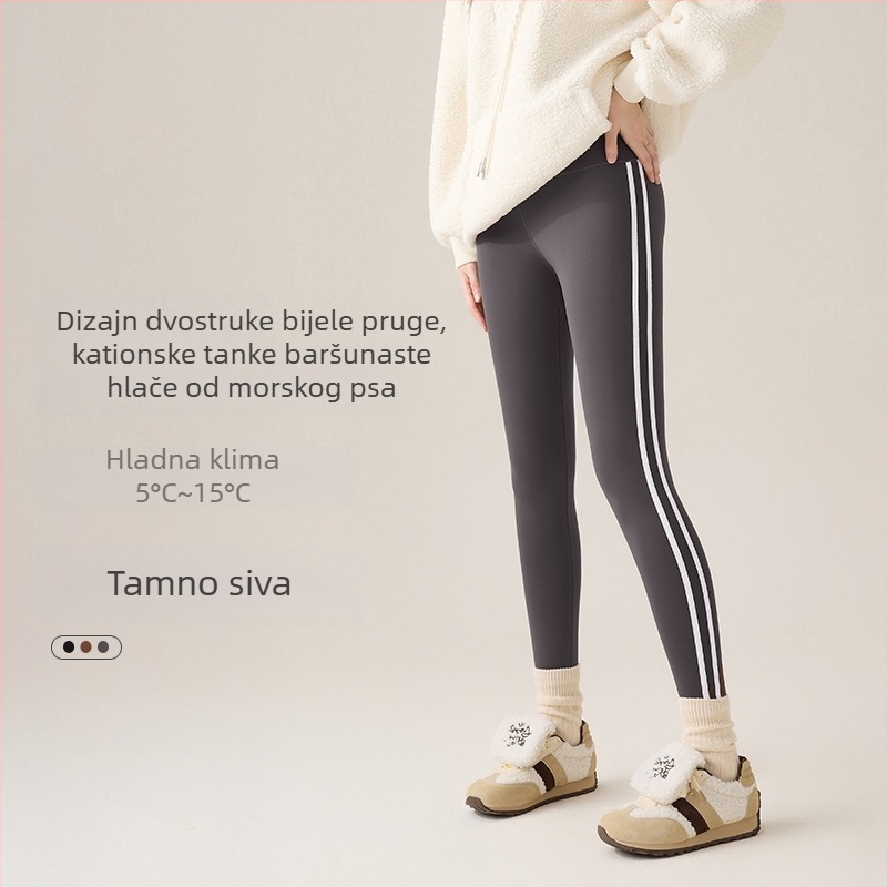 Ženske Barbie Shark hlače, elastične, uske, 3/4 dužine, podizanje bokova, najlonske sportske hlače za jogu