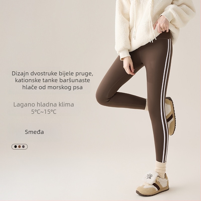 Ženske Barbie Shark hlače, elastične, uske, 3/4 dužine, podizanje bokova, najlonske sportske hlače za jogu