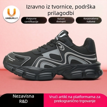 Anbaili ženske zaštitne cipele s čeličnim vrhom, Flyknit gornji dio, otpornost na udarce i prodiranje, niskog gležnja