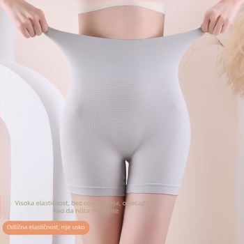 Bezšivne ženske bokserice visokog pojasa, 3D honeycomb dizajn, najlon tkanina, pamukom podstava u području prepona, podizanje bokova i oblikovanje abdomena