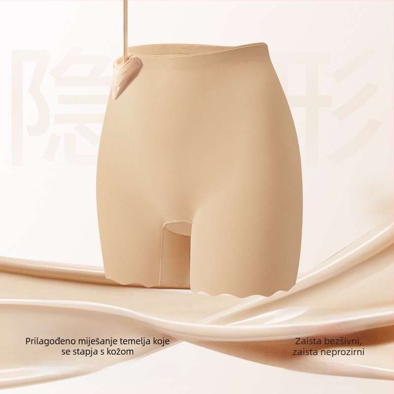 Ženske sigurne kratke hlače s visokim strukom od Ice Silk, pleteni najlon 66,6%, podstava od Mulberry svile 5%, anti-izloženost