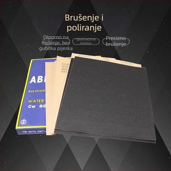 Šmirgl papir za keramiku, poliranje, mokro i suho brušenje, superfina zrnatost 320–2000
