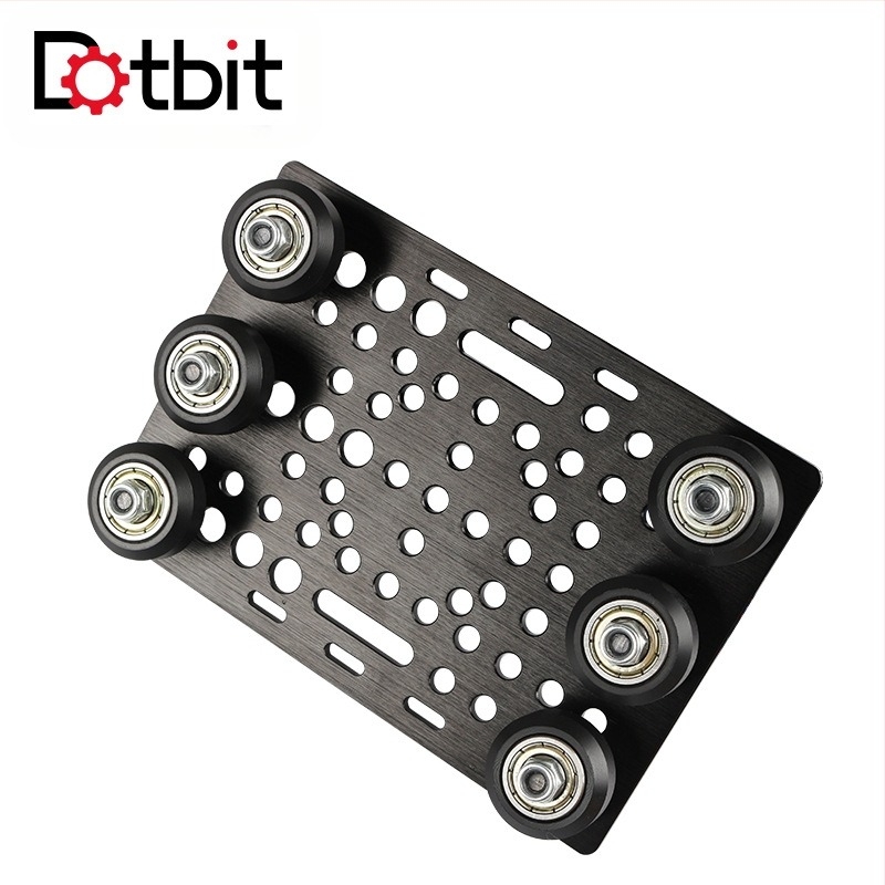 Dotbit V-slot pulley kit za platformu za 3D printer – metalni, linearni V-slot sustav, univerzalna kompatibilnost s V-groove platformom