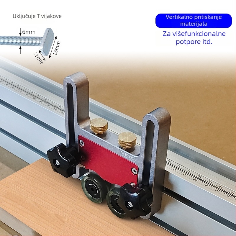 Dodatak za stolni pilu - Aluminijska legura - Marka RUITOOL - Za drvene stolne pile - Kućna uporaba