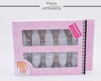 Set klipseva za uklanjanje noktiju, model Armor-removal sleeve, neto težina 72 g, pakiranje 10 kutija