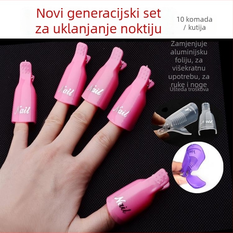 Set klipseva za uklanjanje noktiju, model Armor-removal sleeve, neto težina 72 g, pakiranje 10 kutija