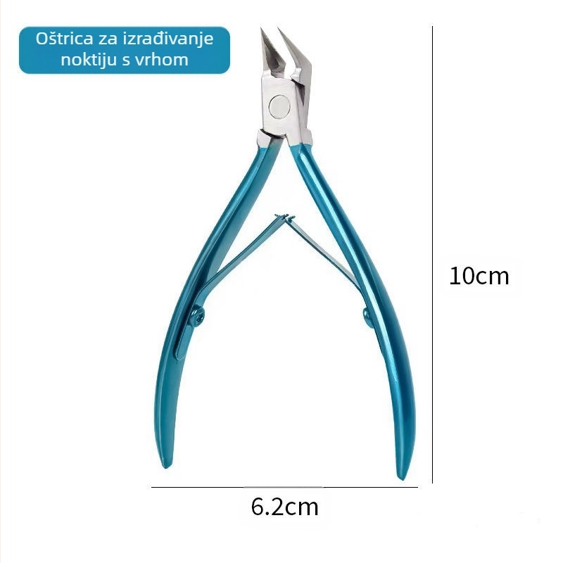 Klešta za nokte, nehrđajući čelik, nagnute čeljusti, univerzalna upotreba
