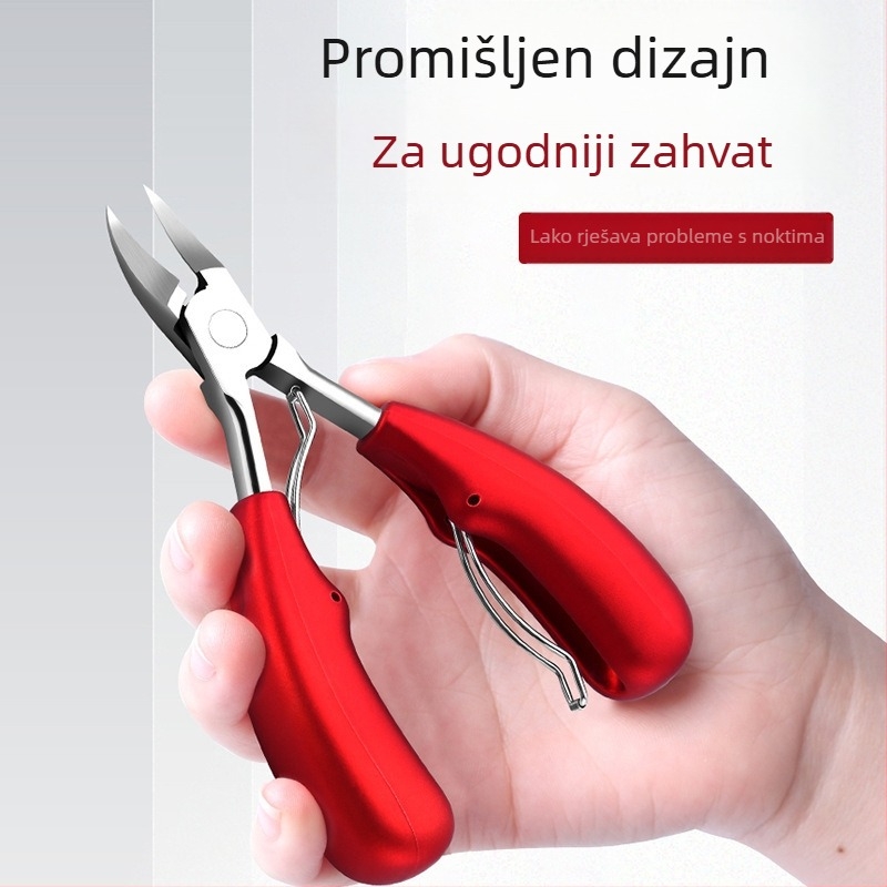 Kuke za nokte od nehrđajućeg čelika, prijenosni pedikurni alati s kliještima za brazdu nokta i višenamjenske pincete