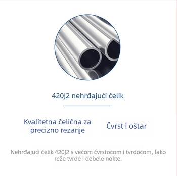Set alata za nokte sa kliještima za žljeb nokta i alatom za urasli nokat, nehrđajući čelik, prenosno