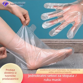 Jednokratno PE pokrivalo za maske za ruke i noge za njegu kože