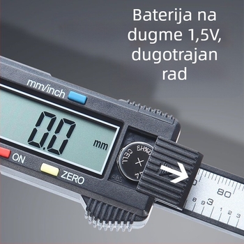 Vernier šubler za kućnu upotrebu, kompaktni mjerni alat za jade narukvice, plastično kućište