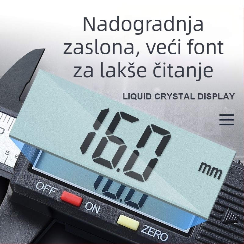 Vernier šubler za kućnu upotrebu, kompaktni mjerni alat za jade narukvice, plastično kućište