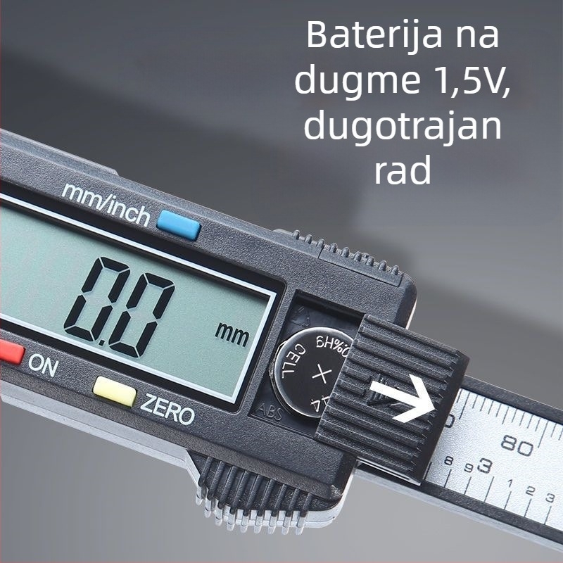Vernier šubler za kućnu upotrebu, kompaktni mjerni alat za jade narukvice, plastično kućište