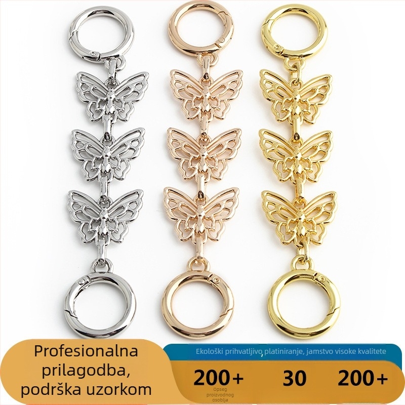 Ramenski remen za torbu s produženim lancem, prilagodljiv, pogodan za torbe i hardverske dodatke, privatna marka