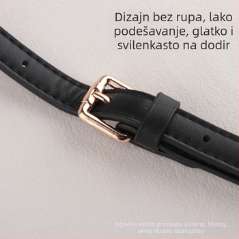 Zamjenski remen za torbu od PU kože, podesiv za nošenje preko ramena ili crossbody, jednostavan dizajn