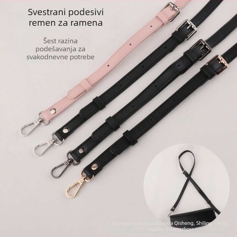 Zamjenski remen za torbu od PU kože, podesiv za nošenje preko ramena ili crossbody, jednostavan dizajn