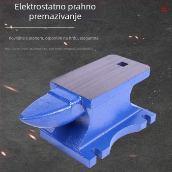Mali lijevano kovadlo od lijevanog željeza za održavanje bušilica, Seri marka, s stabilnošću hvatanja.
