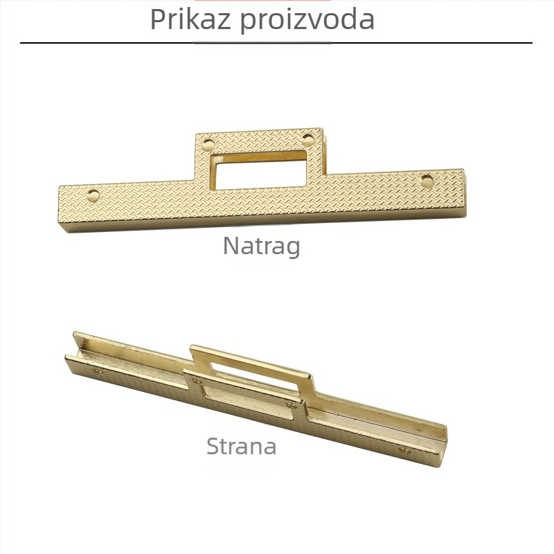 Zlatni mehanizam za prtljagu, promjer vanjskog dijela 88 mm, lijevani metal, Twist Lock, zglob s ravnom šipkom, kvadratni oblik zaključavanja