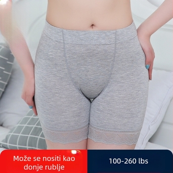 Damske sigurnosne hlače s visokim strukom, modalna tkanina s čipkom, zaštita od izlaganja za ljeto