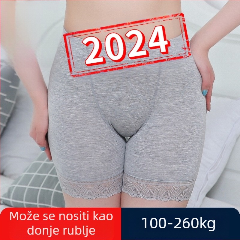 Damske sigurnosne hlače s visokim strukom, modalna tkanina s čipkom, zaštita od izlaganja za ljeto