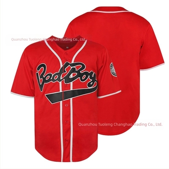 Baseball košulja s BIGGIE vezom, filmska verzija, unisex, poliester materijal, karikatura uzorak