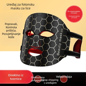 Maska za ljepotu s fotonskim svjetlom za podmlađivanje i sjaj kože, 3 brzine, izlazi 2023