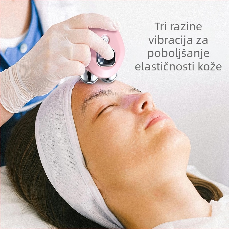 Uređaj za masažu cijelog tijela s EMS mikrostrujom i dvostrukim valjkom, toplinska kompresija, USB punjenje, ABS kućište, 50 g