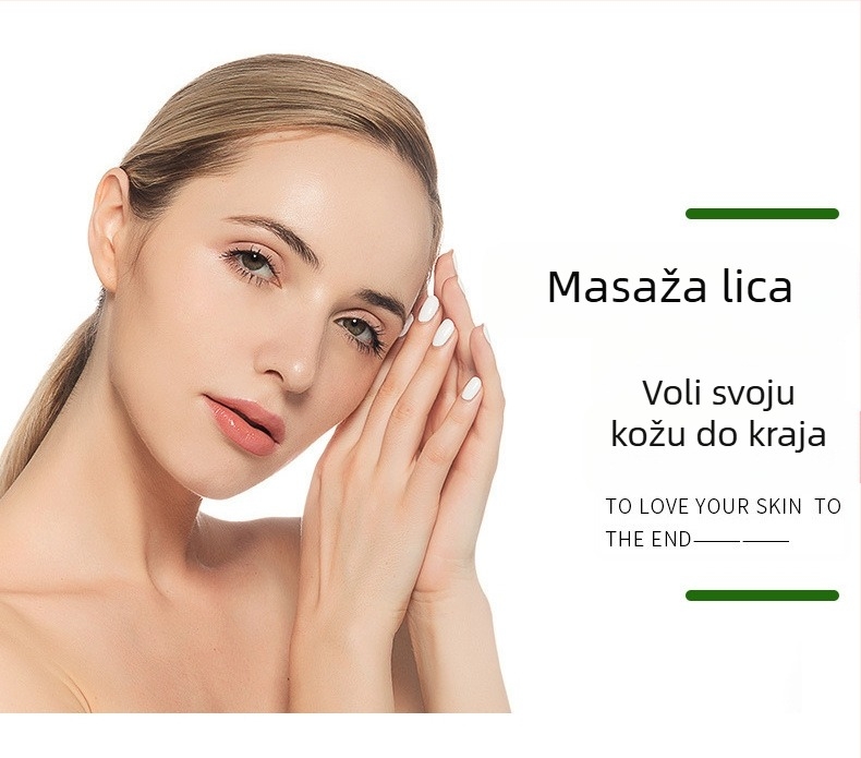 Gua Sha pločica za lice s dvostrukom glavom masažera, kristalna ploča, prirodna smola, Yongtu