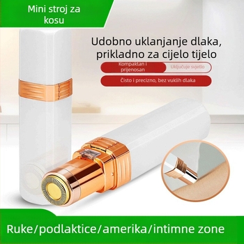 Električni uređaj za uklanjanje dlačica s glavom od legure, ABS kućište, dvostruko napajanje (suha baterija i mrežno), pogodan za cijelo tijelo, CE certifikat.