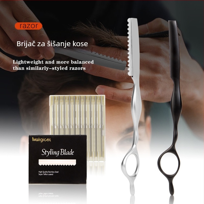 Oštrica za šišanje kose za zgušćivanje i skraćivanje kose — alat za salon, paket 120 komada