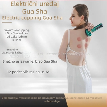 Inteligentni uređaj za negativan tlak i cupping masažu s jednim gumbom za oslobađanje, 4. razina usisa, ABS kućište, DS-A300, 1800 mAh, 38–50°C