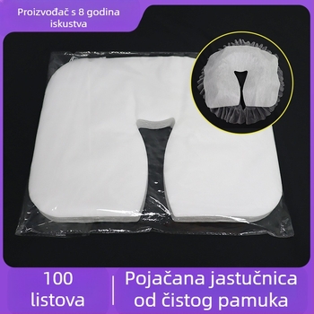 Jednokratni netkani ručnik za masažu klupe s U-oblikom otvorom, univerzalna primjena, debljina 27 g, protuklizno, Guangzhou Fangjie