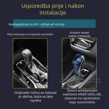 JINQING 167 univerzalna svjetleća kristalna ručica mjenjača