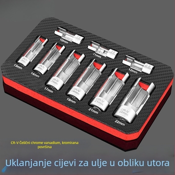 Krom-vanadijevo čelični šestoukutni ključ za cijev dizelskog ubrizgavanja s pristupom senzoru kisika