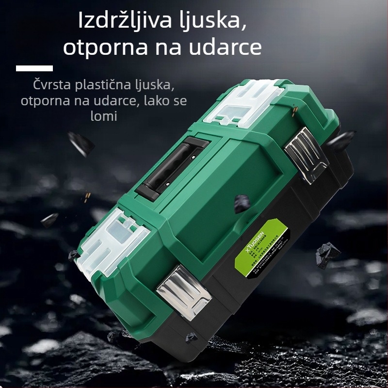 Plastična kutija za alat s trostrukim sklopnim dizajnom, velikog kapaciteta