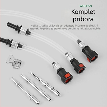 Ekstraktor ulja s igličastim cilindrom – dvostruko namijenjen za punjenje i pumpanje – Wallfan ABS plastika, za auto popravke