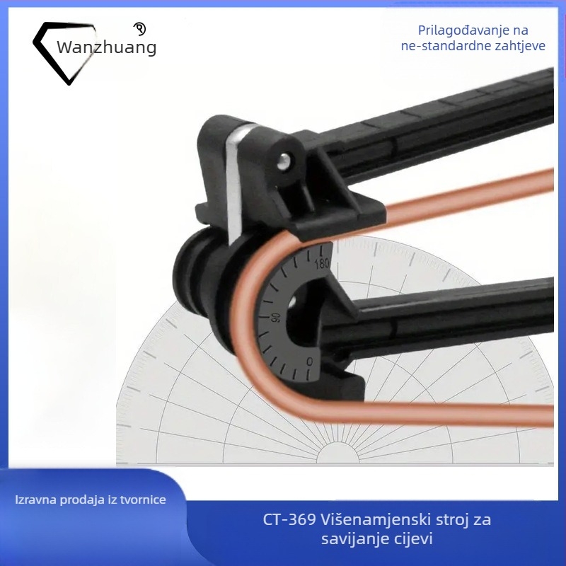 Ručni četveroslojni savijač cijevi za bakrene i aluminijske cijevi, za HVAC sustave