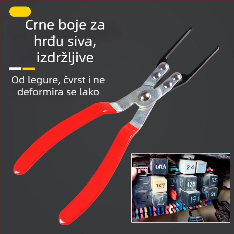 Klešta za releje automobila - legura čelika, set od 1 kom, za demontažu i zamjenu releja u Volkswagen, Mercedes-Benz i Toyota