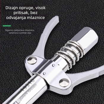 Topson univerzalni nastavak za pištolj za mazivo, dvostruka ručka, ručno upravljanje, visokotlačni izlaz