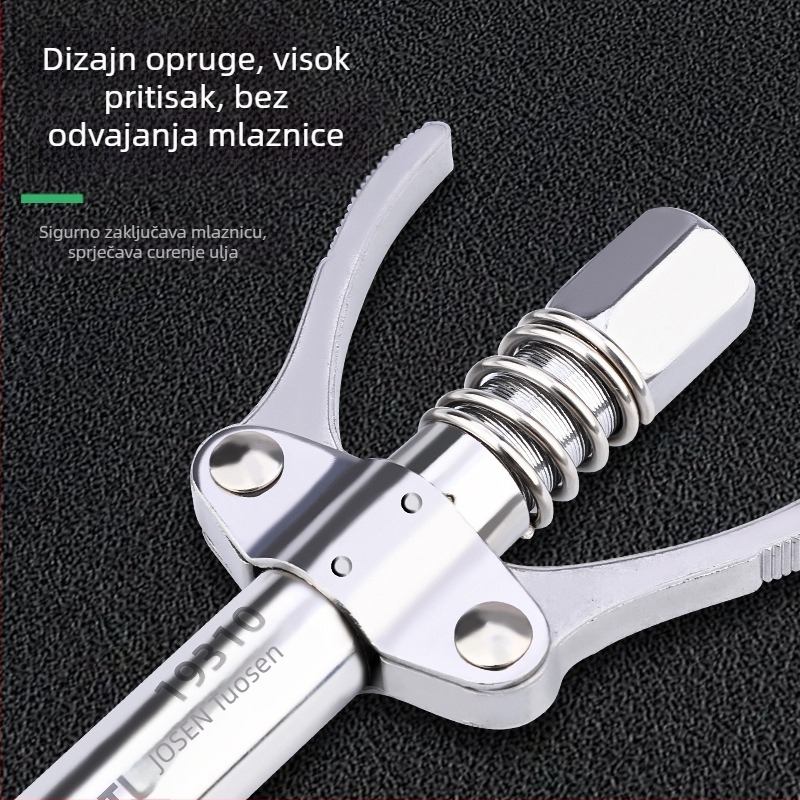 Topson univerzalni nastavak za pištolj za mazivo, dvostruka ručka, ručno upravljanje, visokotlačni izlaz