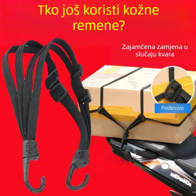 Remen za pričvršćivanje motocikla s elastičnom užadi, pojas za prtljagu, nosivost 50 kg, materijal: vlakno, marka Independent, nije uvezeno