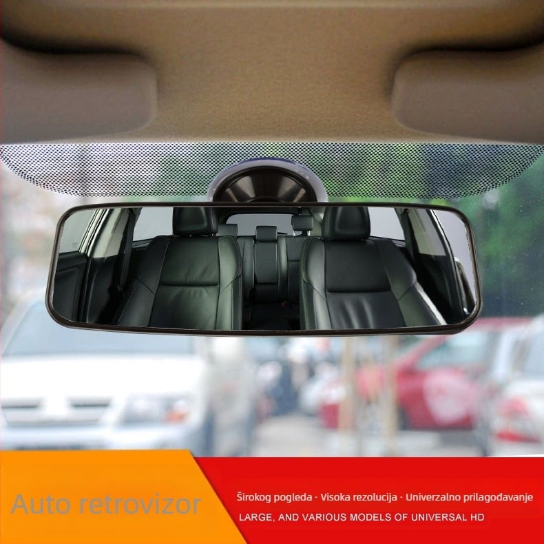CZC-100 auto stražnje ogledalo s usisnom čašicom – plosnato ogledalo, staklo, univerzalna kompatibilnost