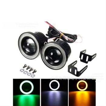 LED svjetlo za maglu COB 30W, Angel Eye Halo prsten, 12V, 3000 lm, 6000–7000K